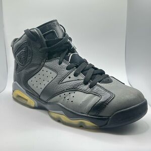 Nike Jordan 6 Retro Basketball Sneakers Grey 384665-010 Size 7Y